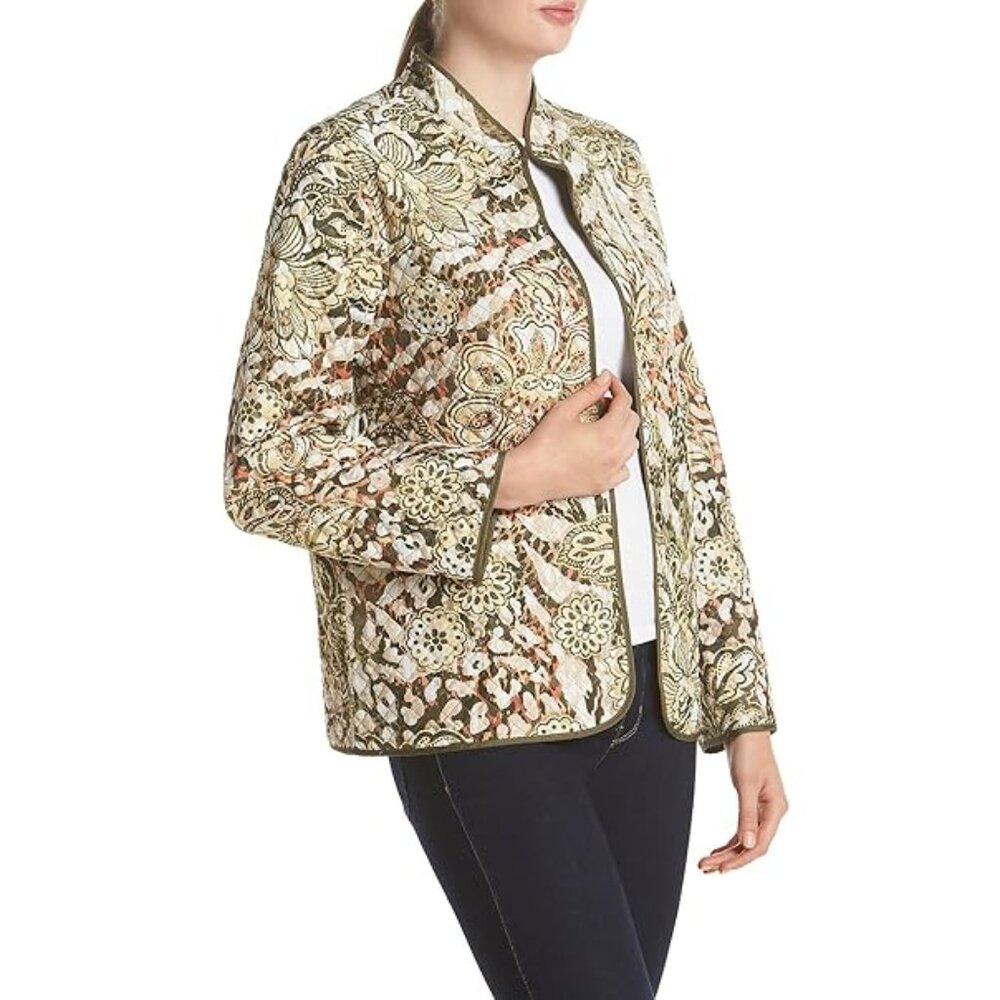Alfred Dunner Women's Reversible Printed Jacket